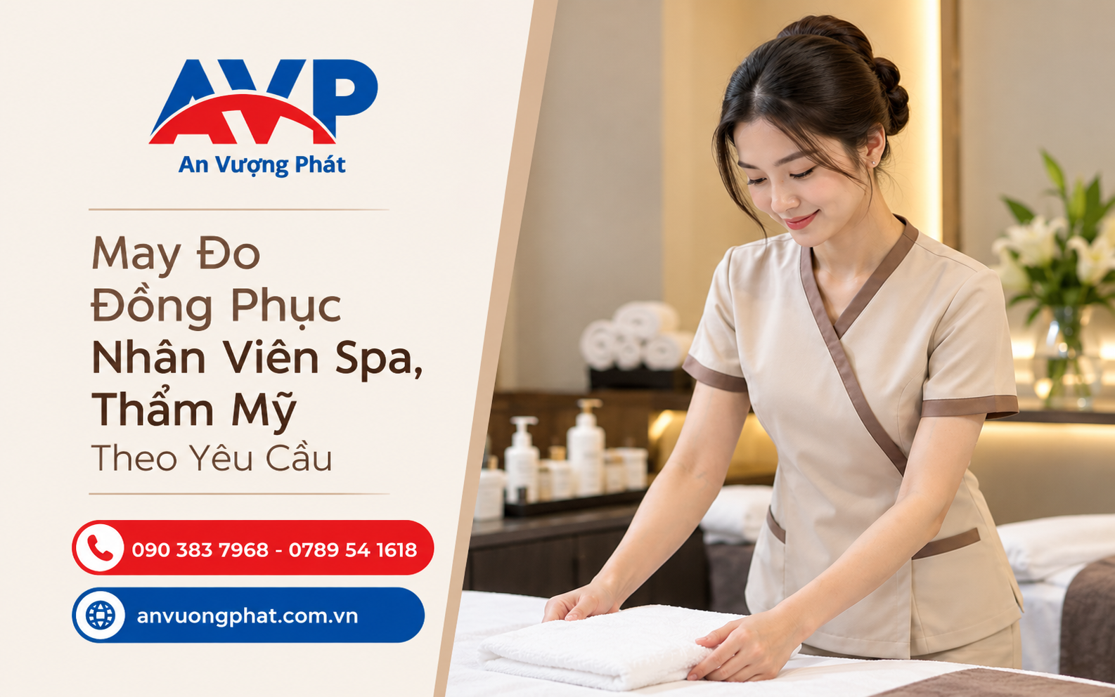 May đồng phục Spa theo yêu cầu, lựa chọn kiểu dáng phù hợp với từng vị trí nhân viên