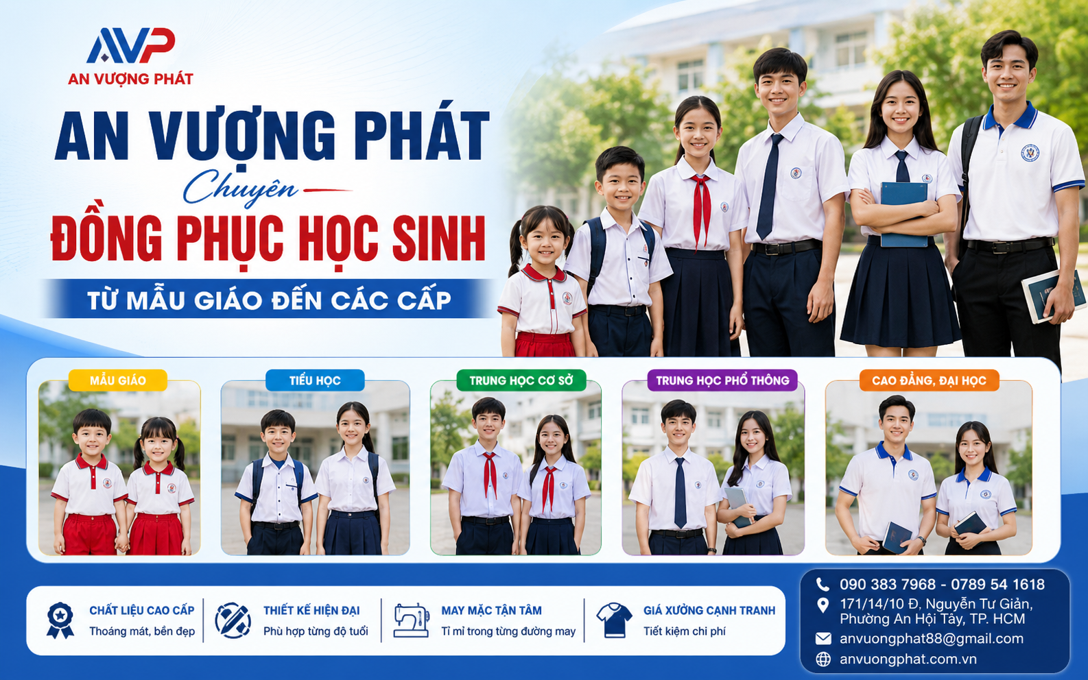An Vượng Phát đồng hành cùng người học trên mọi bước tiến
